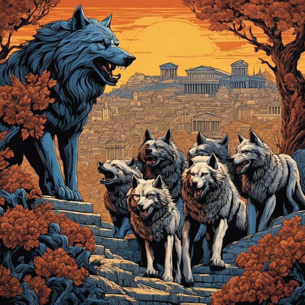Direwolf Pack Leads Through Ancient Rome