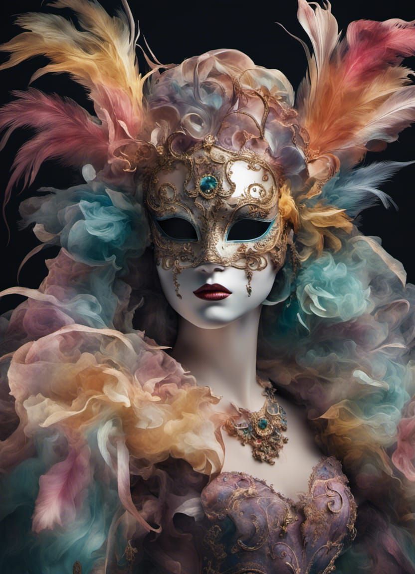 Gorgeous Venetian carnival mask