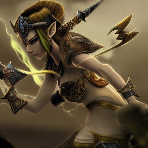 Powerful Women Warriors in Zelda Twilight Princess Style