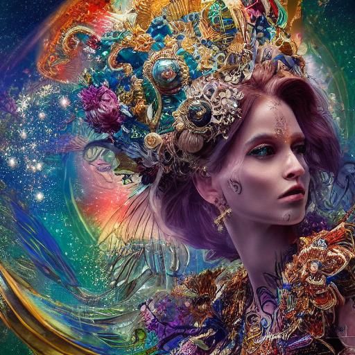 Hyperrealistic Fairy Woman on Catwalk in Vixsin Style