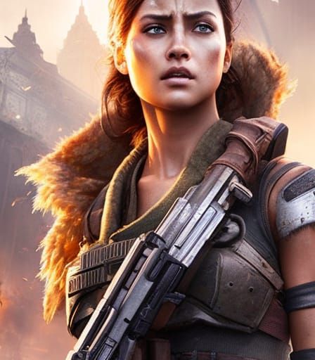 Post-Apocalyptic Warrior Girl 157