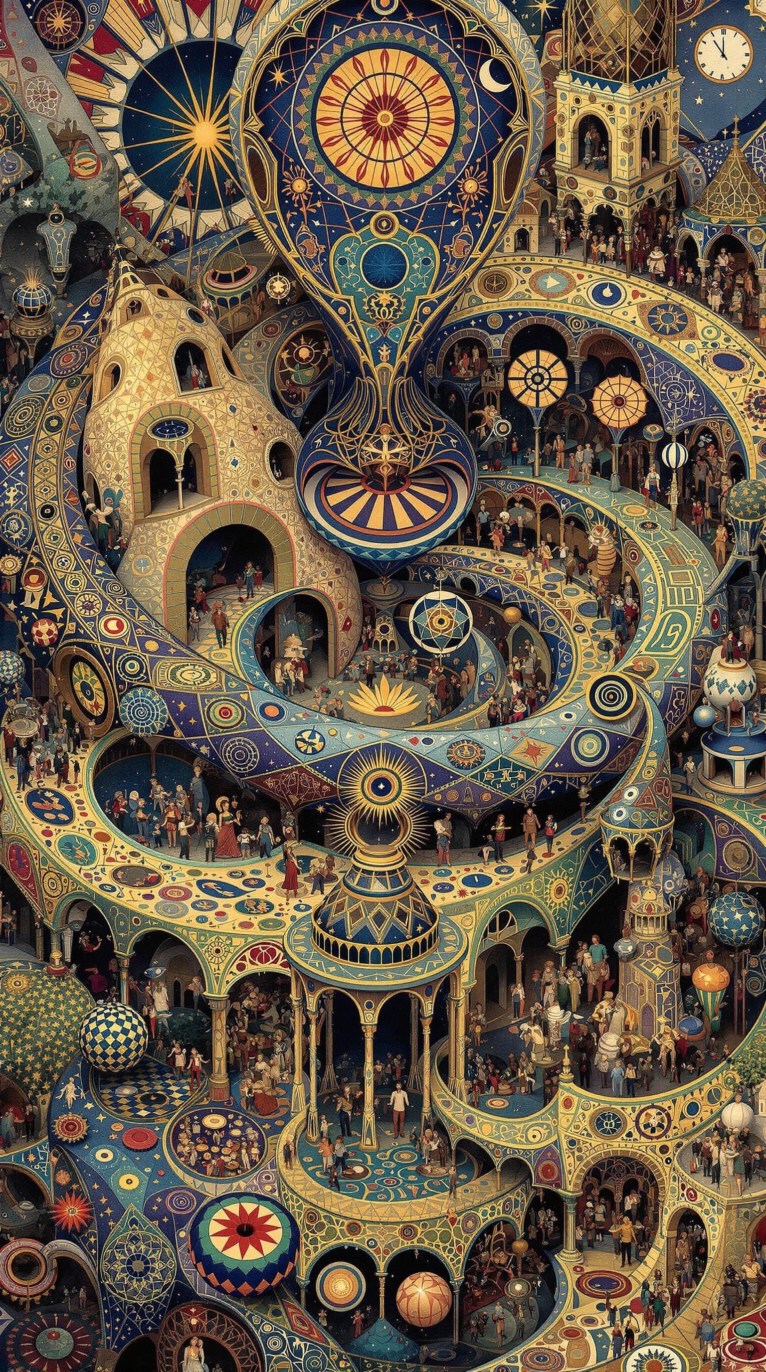 Surreal Isometric Geometry in Hyper-Detailed Style