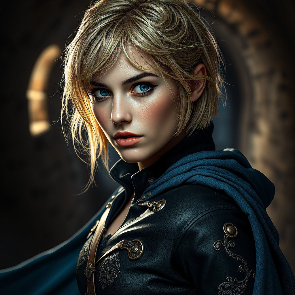 Medieval Fantasy Thief in Gritty Realism Style