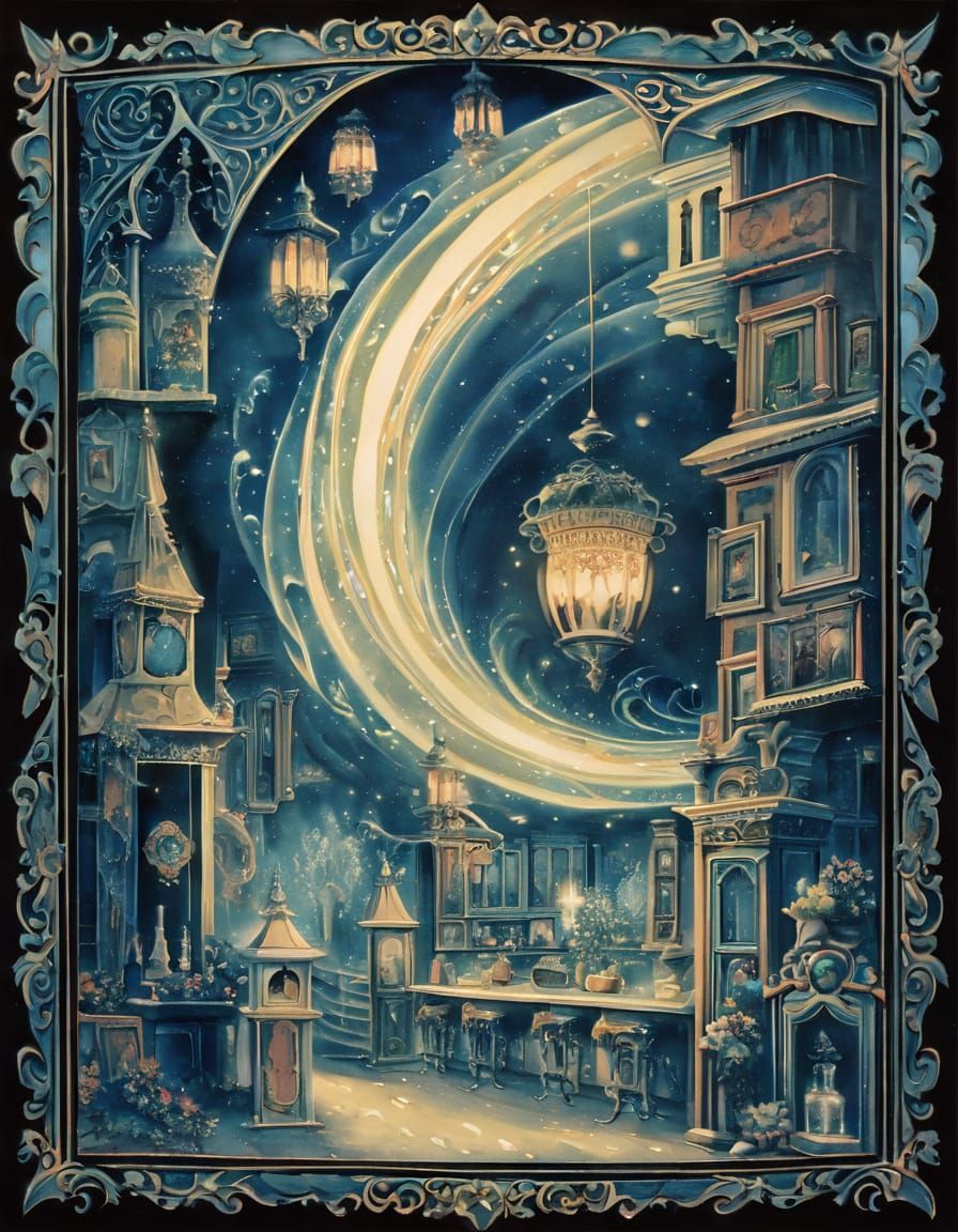 Surrealism. Medium shot