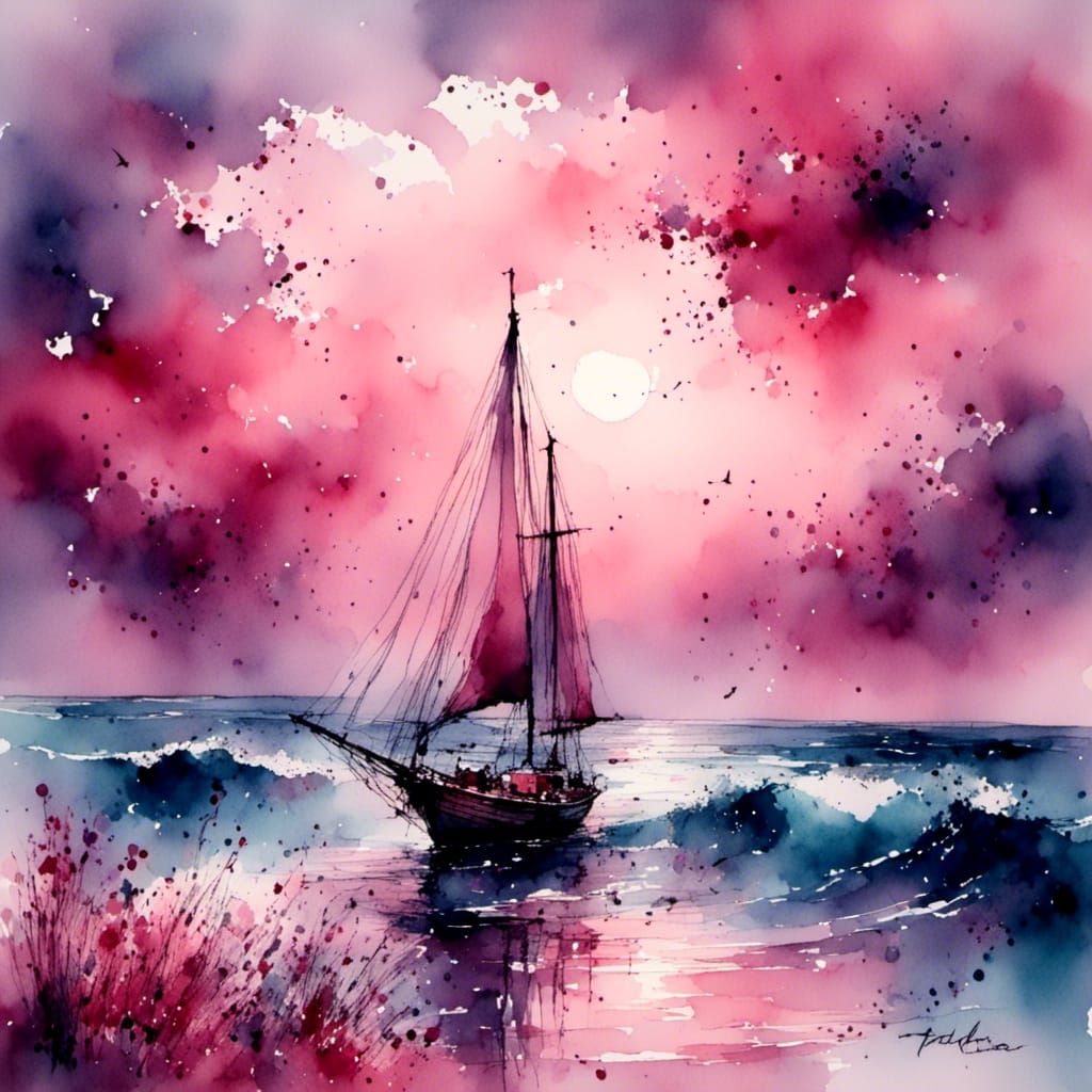 Sailboat at Sunset: A Chorus of Color