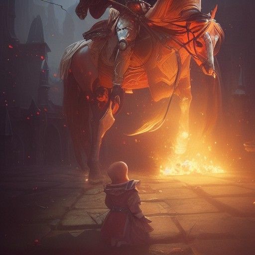 Elf Knight's Grim Deed: A Digital Art Masterpiece