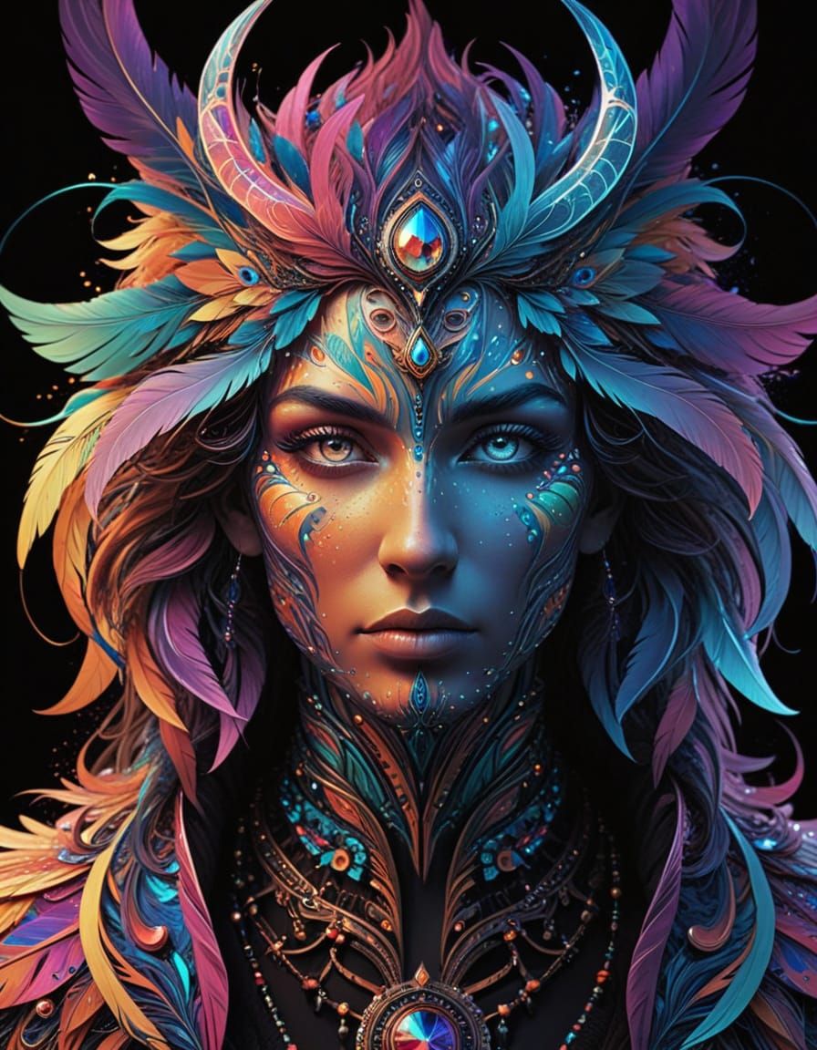 Kitschy Avian Hero Shines in Neon Comic Art