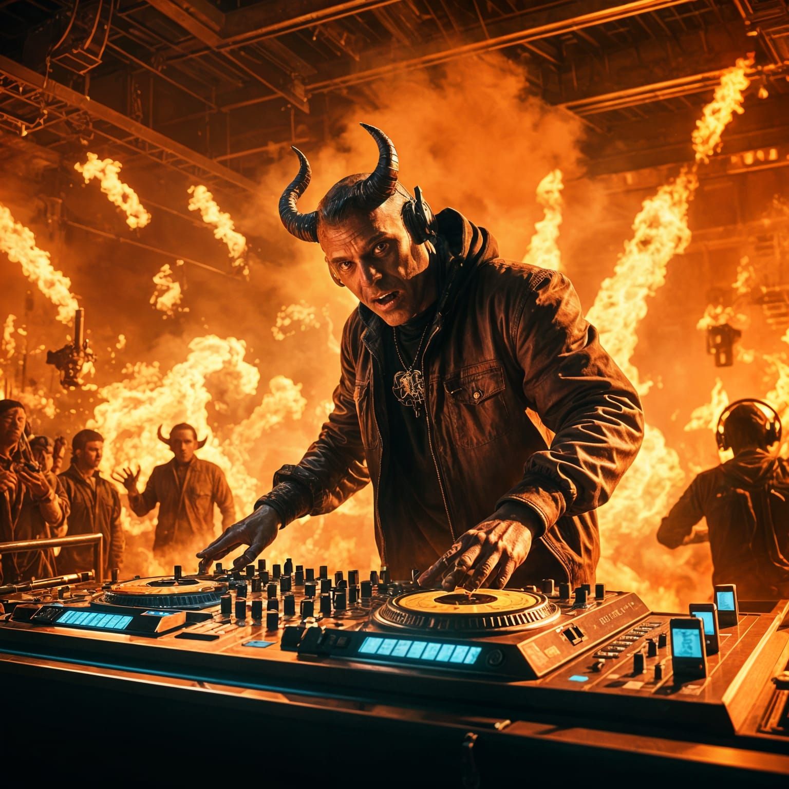 Devil DJ Mixing on Pioneer FLX10