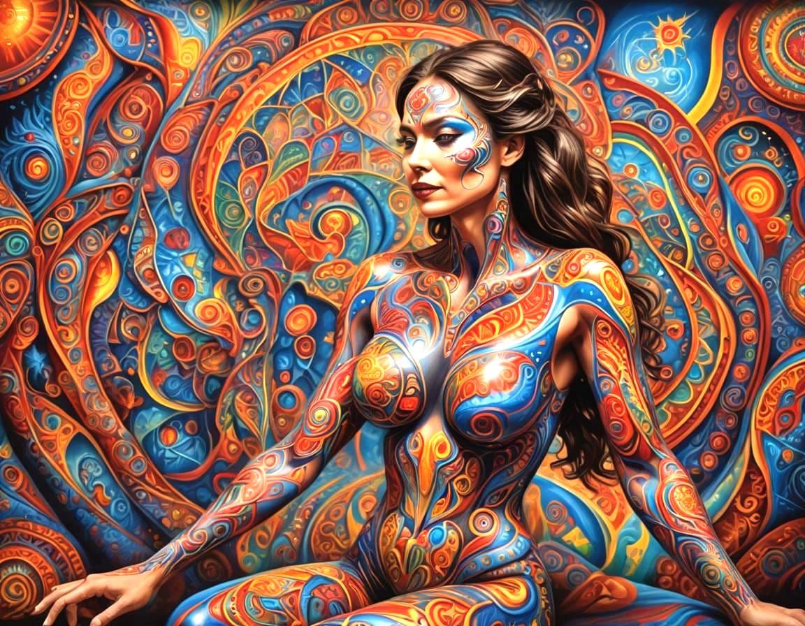 Image: The work of art: Body painting. 07