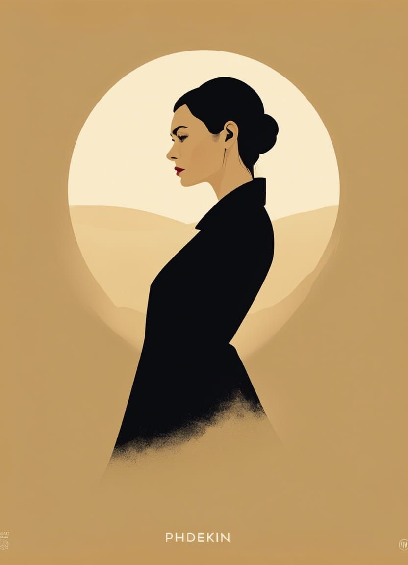 Minimalist Sci-Fi Investigator Poster Art