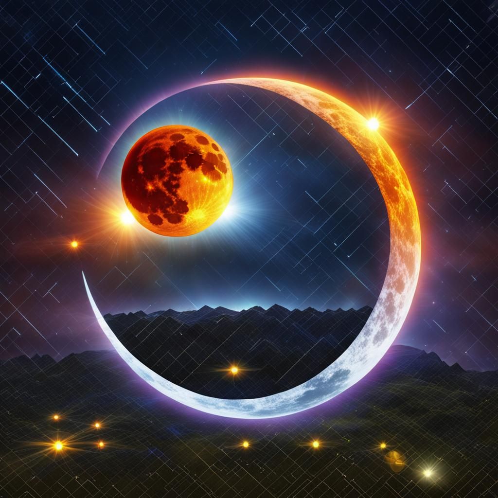 Holographic Lunar and Solar Eclipse Phenomenon