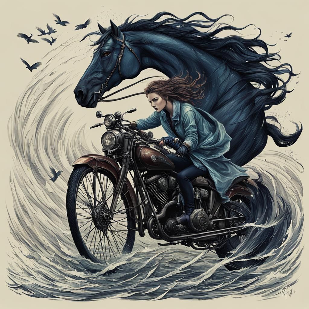 Untamed Creature Rides the Wind and Rain