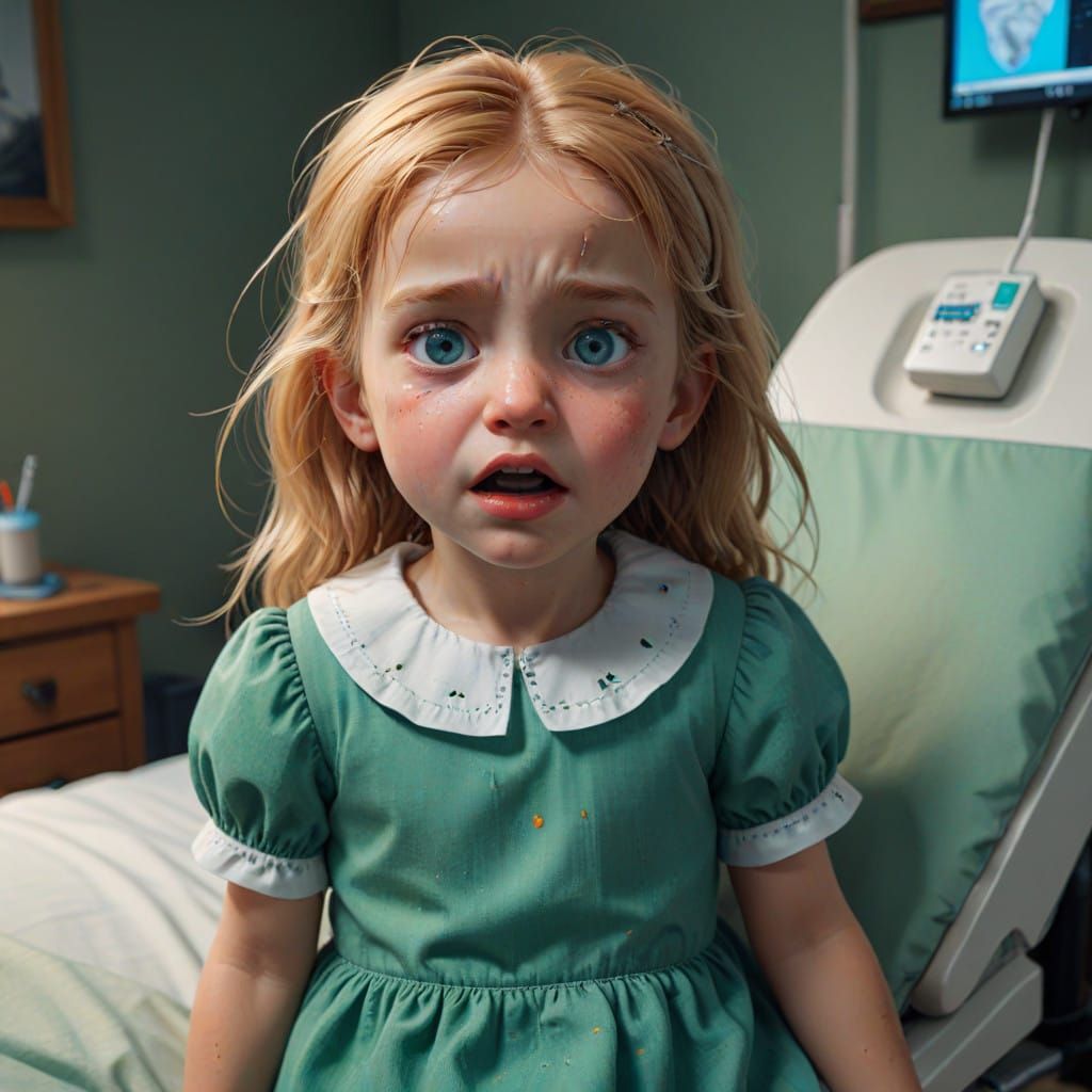 Little Girl Visits the Dentist in a Fantastical Unreal Engin...