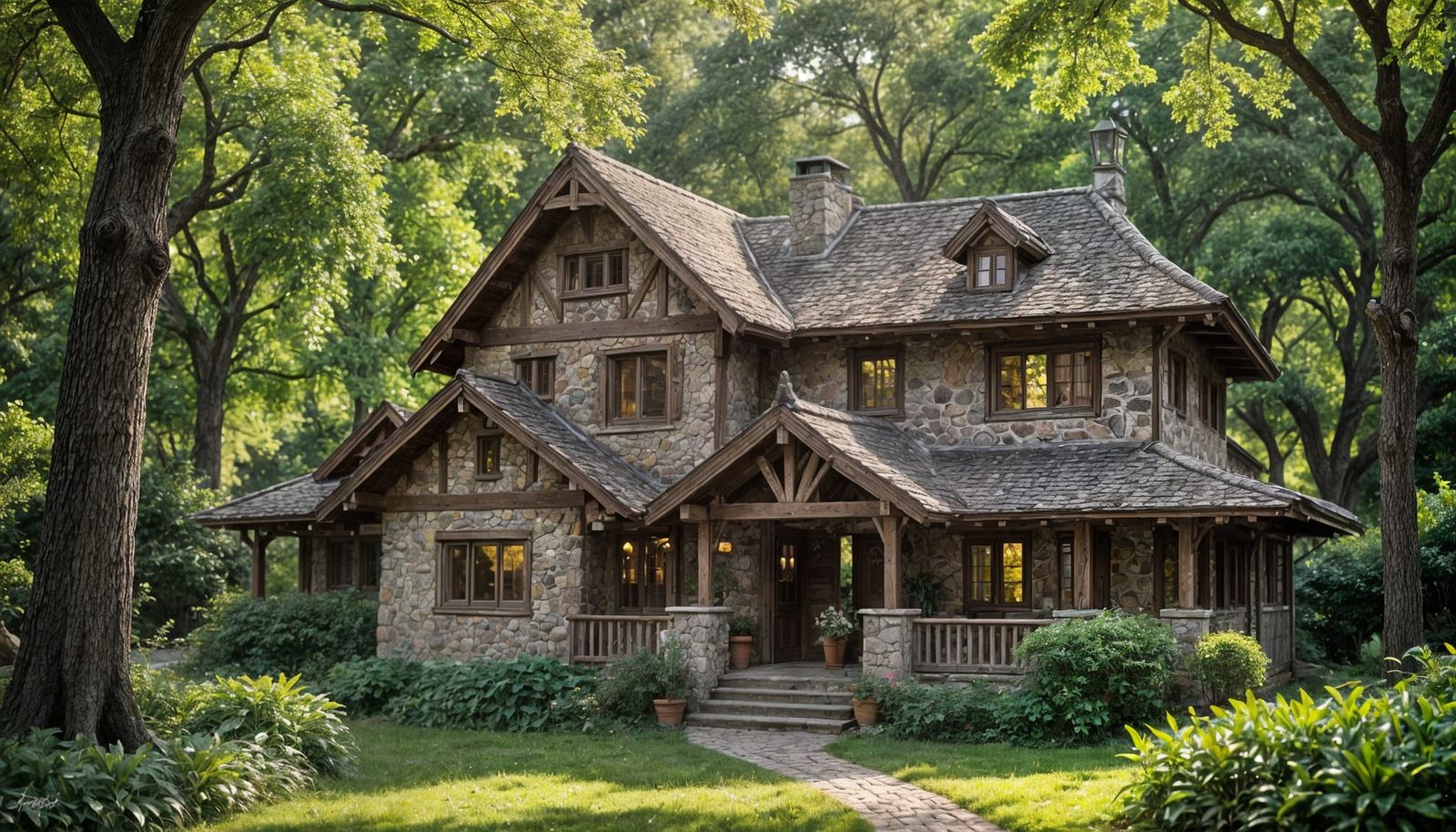 Rustic Country Home Captured in Vibrant Bokeh