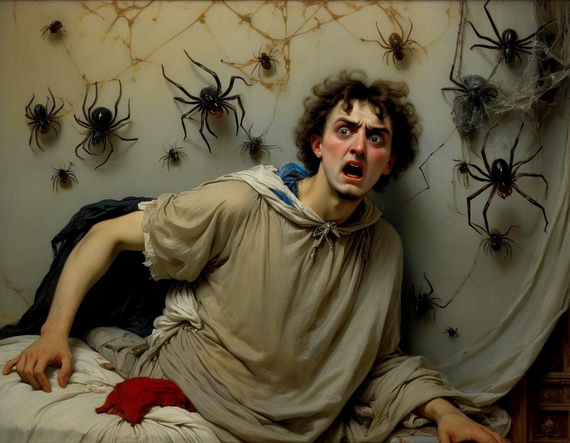 Nightmarish Arachnophobia Dream: Evoking Classical Horror