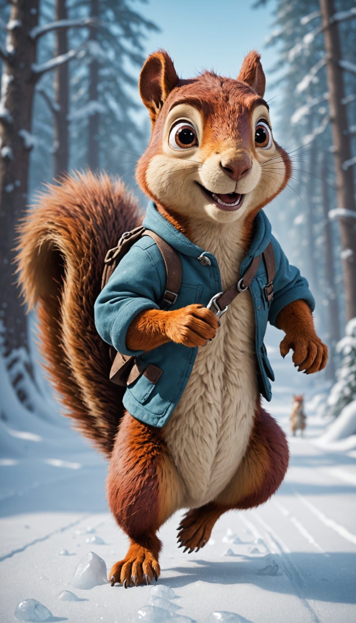 Squirrel in Motion, Inspired by the Ice Age