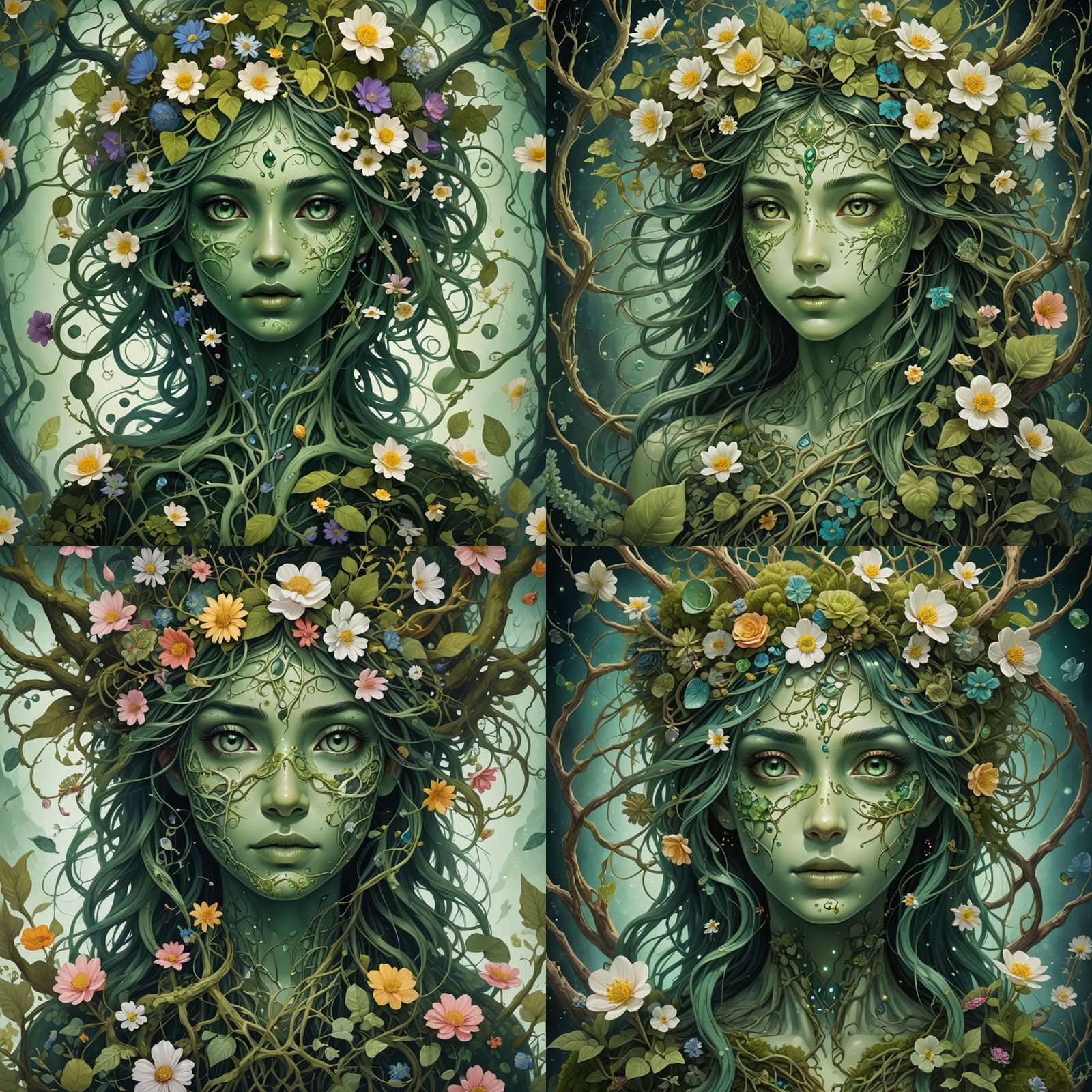 Eukaryote: Ethereal Being in Dark Fantasy Art