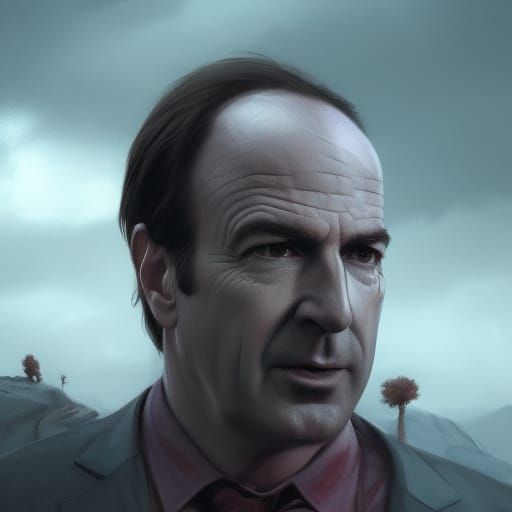 Saul Goodman Dark Fantasy Concept Art