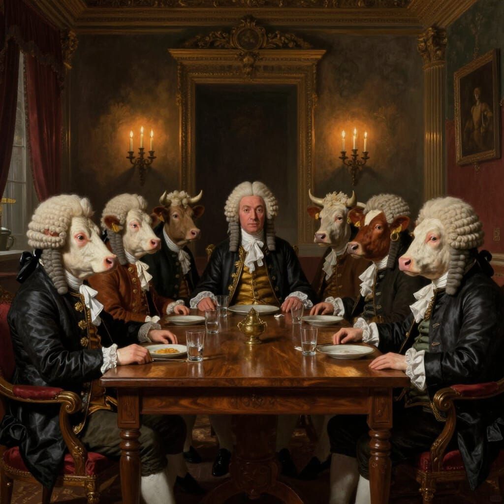 Cows in Wigs Rule Mootopia Council Chamber