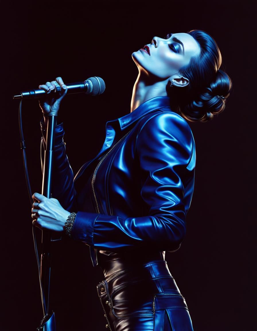 Keira Knightley as Rockstar Model in Baroque Style