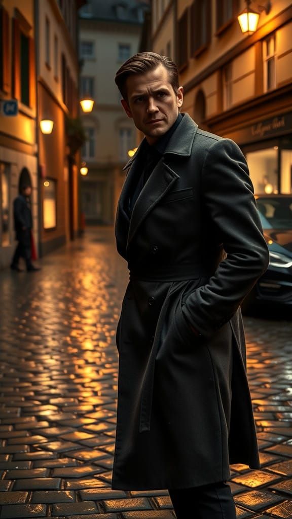 Stealthy Zurich Streets at Night