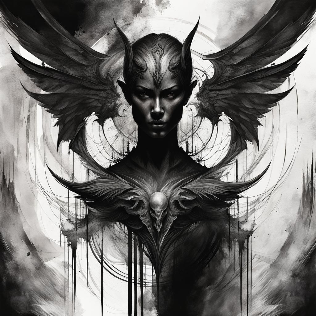 Black as the dark night she was...