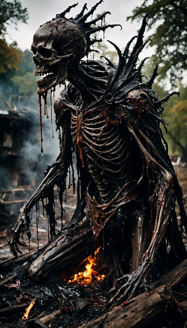 Abstract Dark Goo Pattern