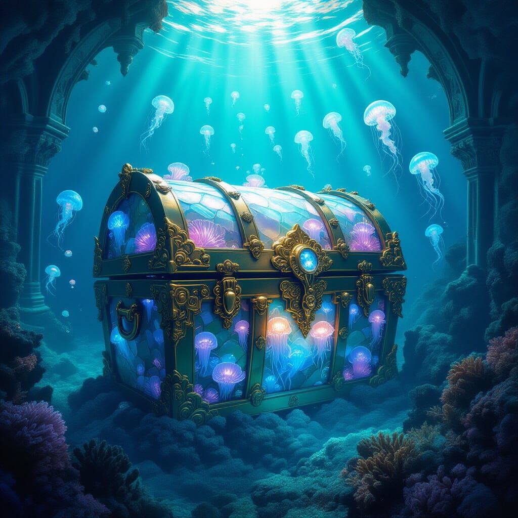Ancient Treasure Chest in Coral Cathedral