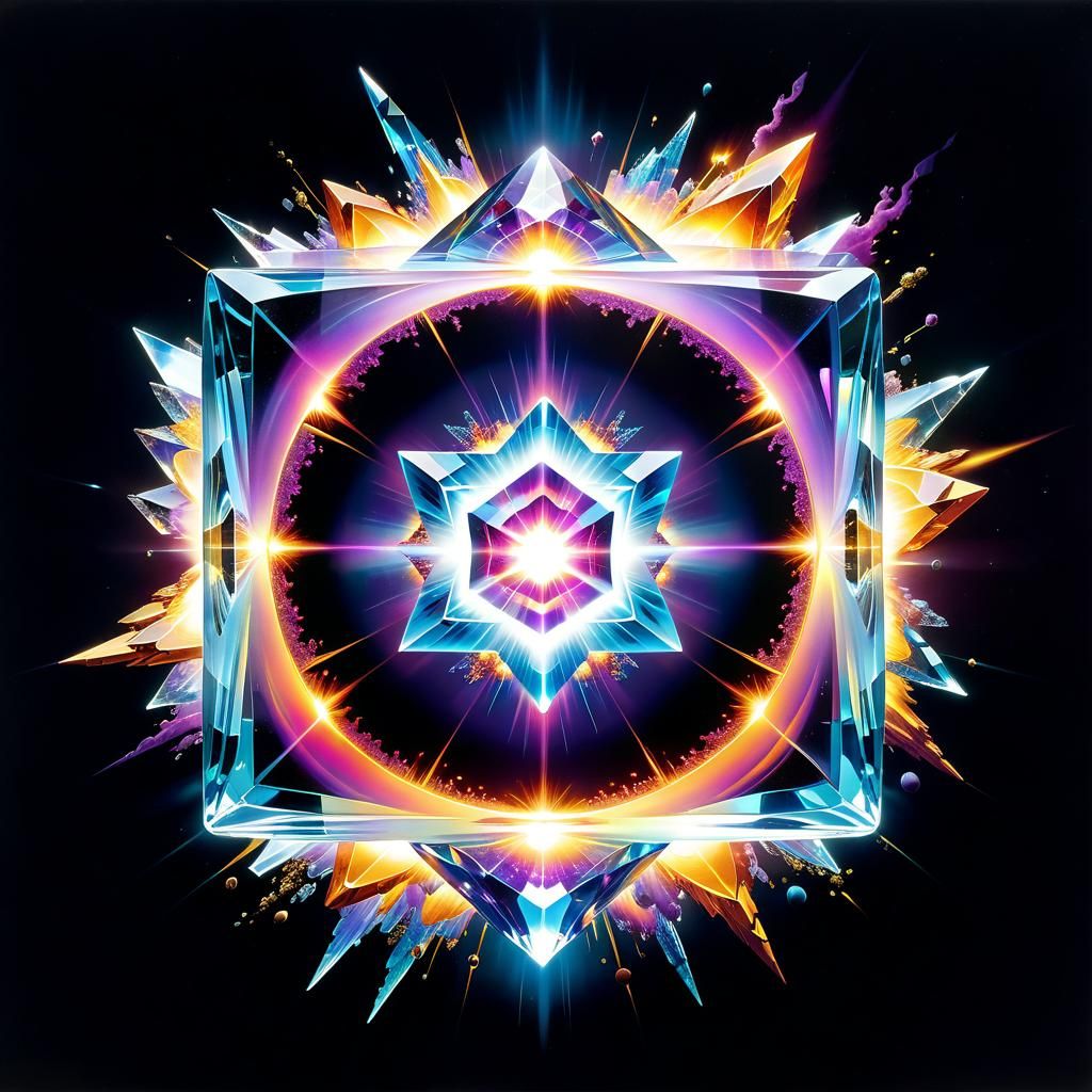 Exploding Tesseract: Kirlian Photography Reveals Cosmic Ener...