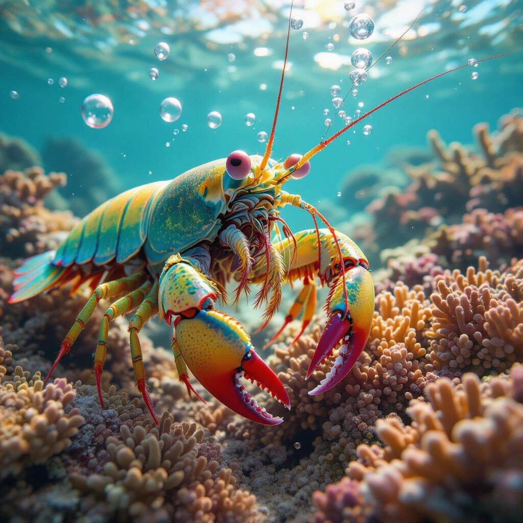 Mantis Shrimp Punch in Ultra-Slow Motion, Macro Shot