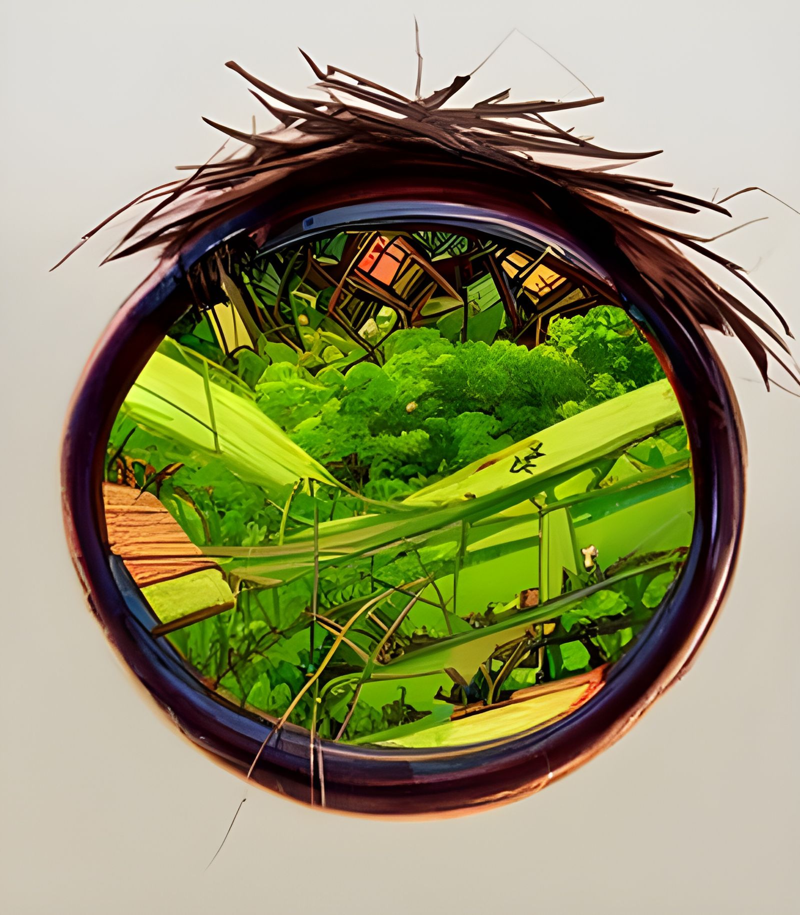 Anime Treehouse Tribes in Studio Ghibli Style