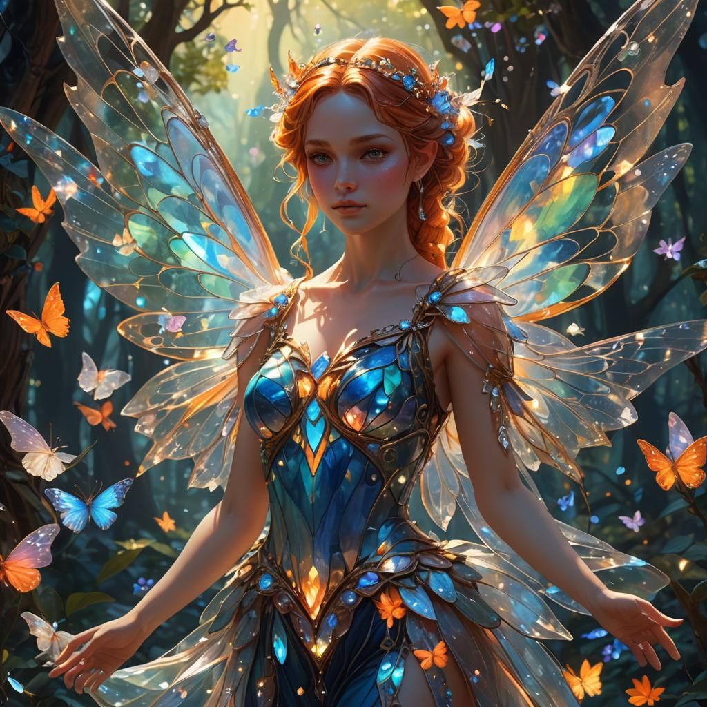 Opal Fairy in Whimsical Wonderland