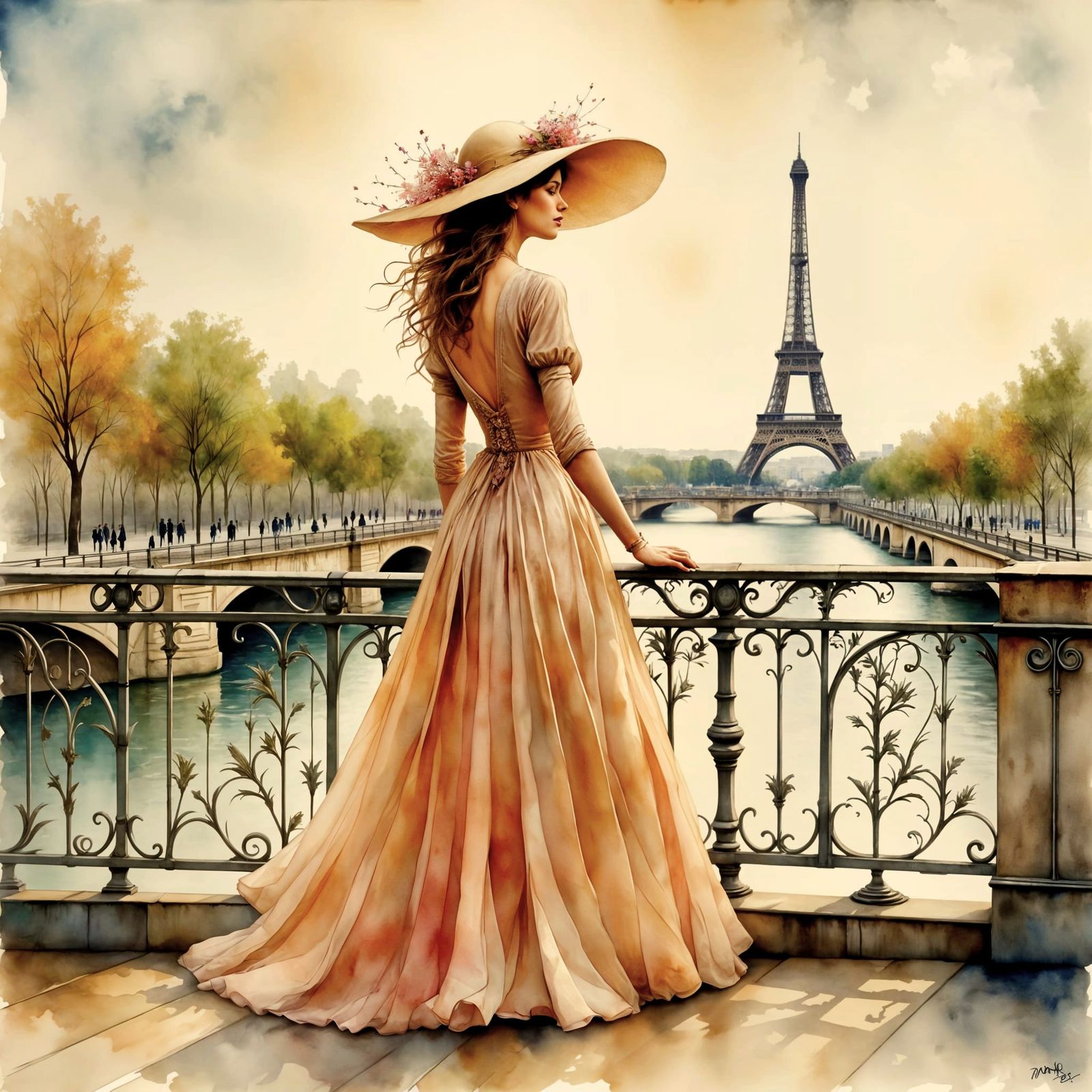Elegant woman in Paris 4 👒