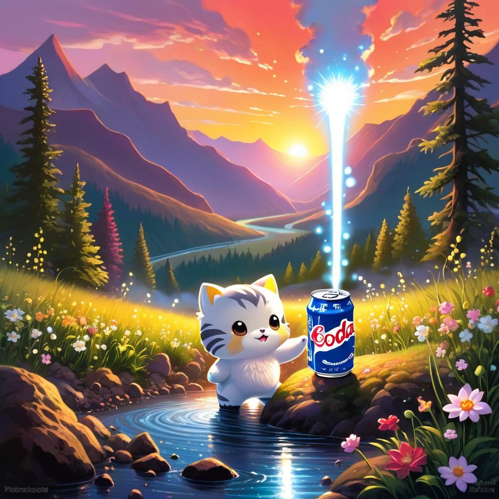 Spark Plug and Soda Can Watch Sunset