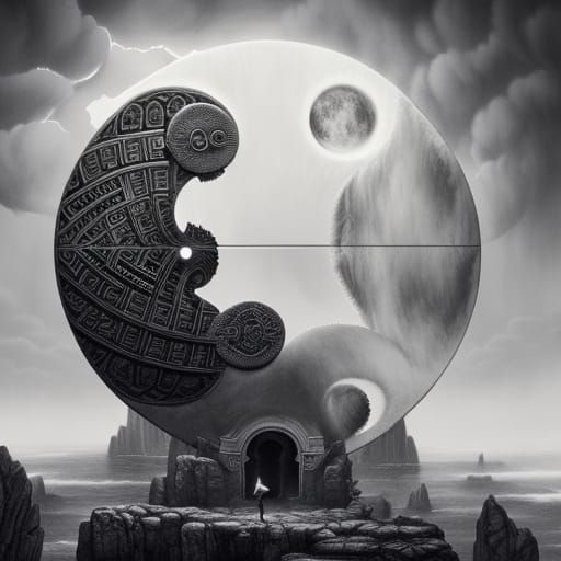 The Yin Yang Moon Temple