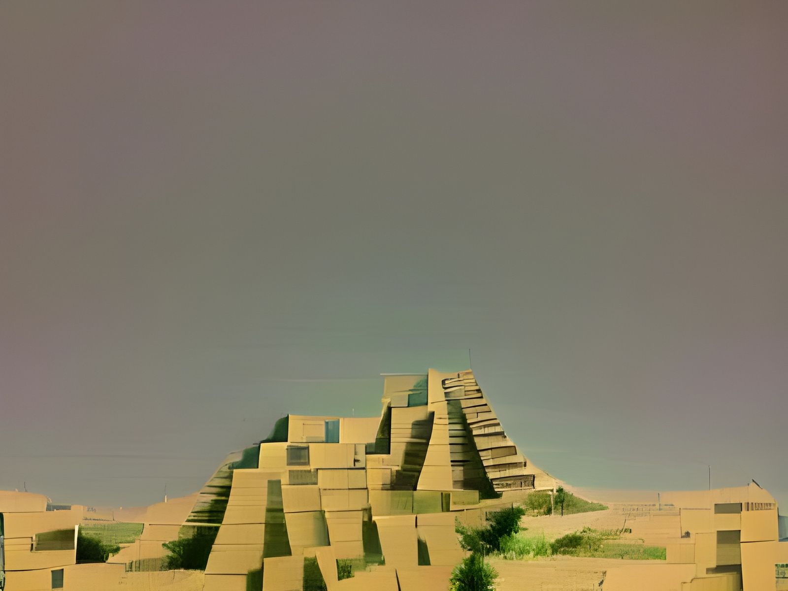 Ziggurats of Life: An AI Interpretation