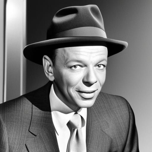 Frank Sinatra Portrait in Digital Art Style