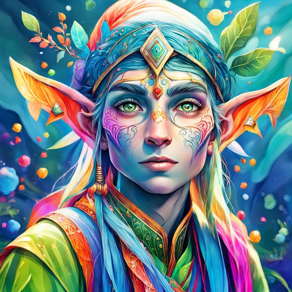 Evocative Vibrant Elf