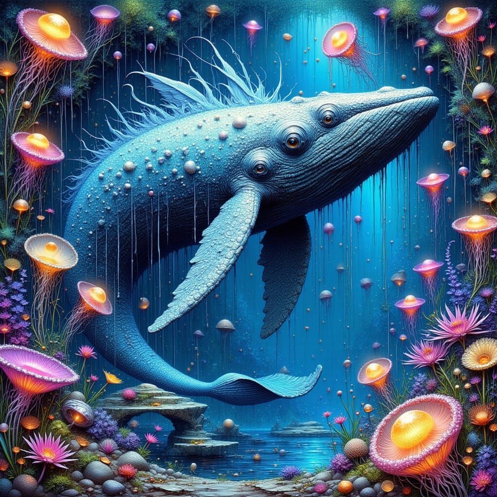 Ethereal Aquatic Dreamscape in Vibrant Colors