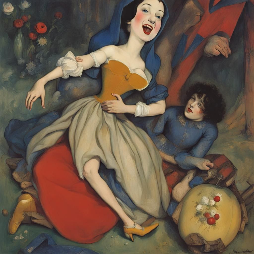 Horror Fairytale: Cinderella and Snow White Together