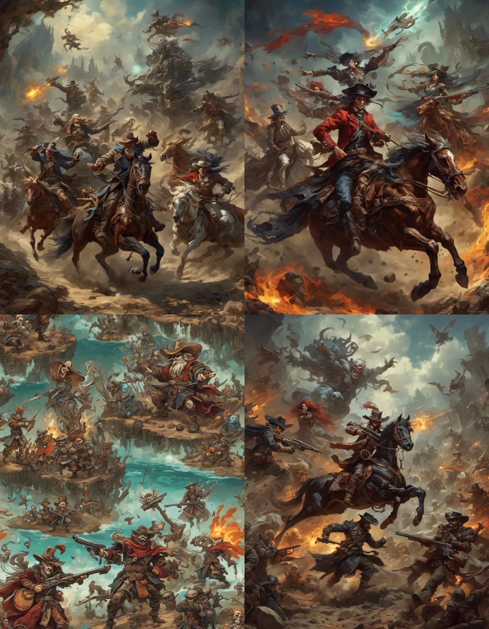 Demon Gunslingers Clash with Angel Bandits