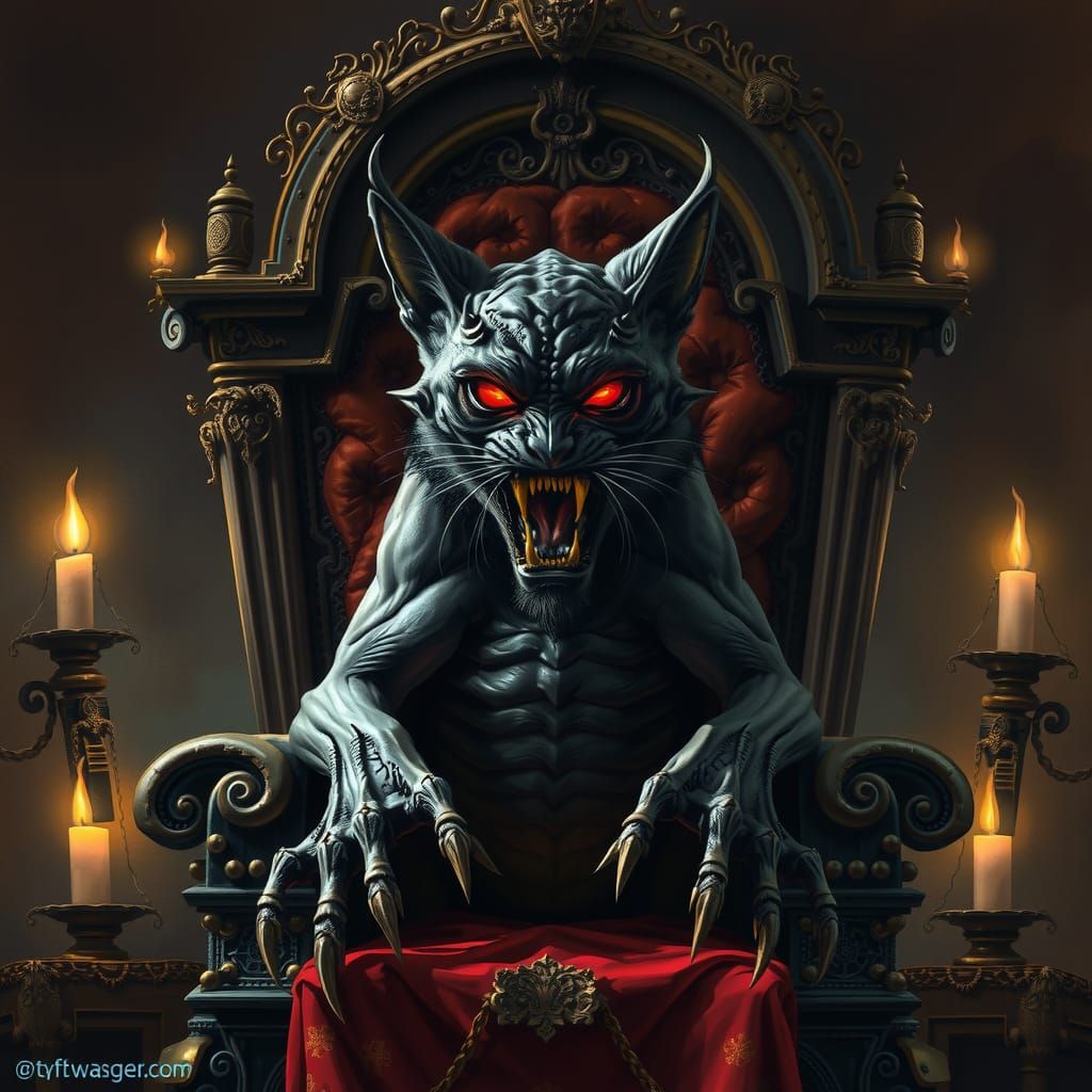 Legendary evil demon house cat.