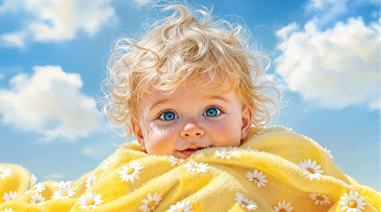 Sunny Toddler Portrait in Warm Colors