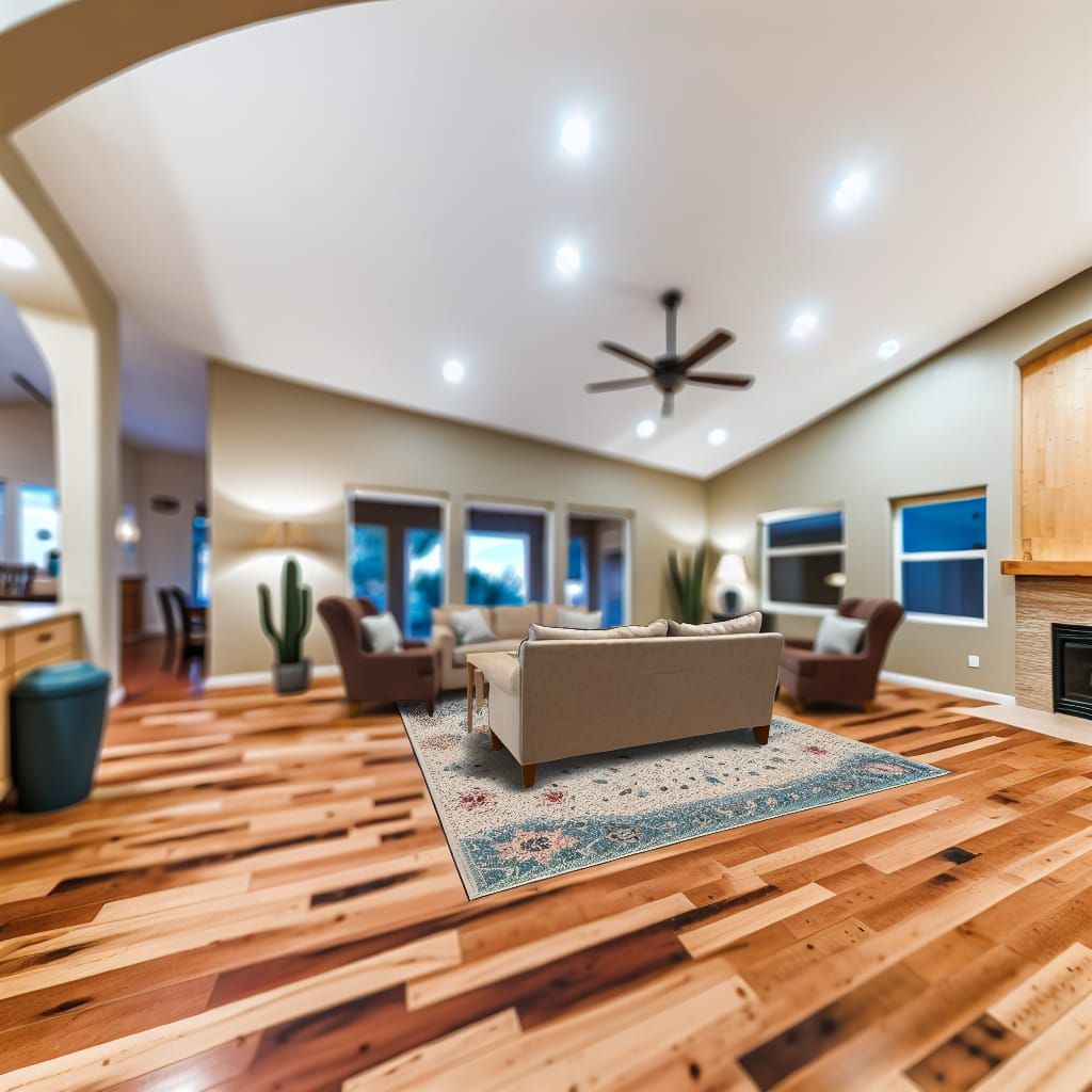 Ranch Home Interior with Natural Lighting