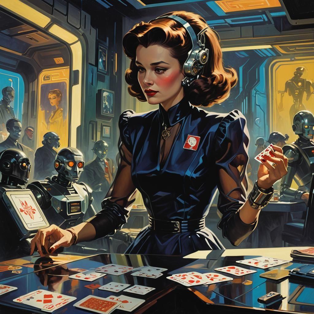 Retro-Futuristic Card Game: Syd Mead Concept Art