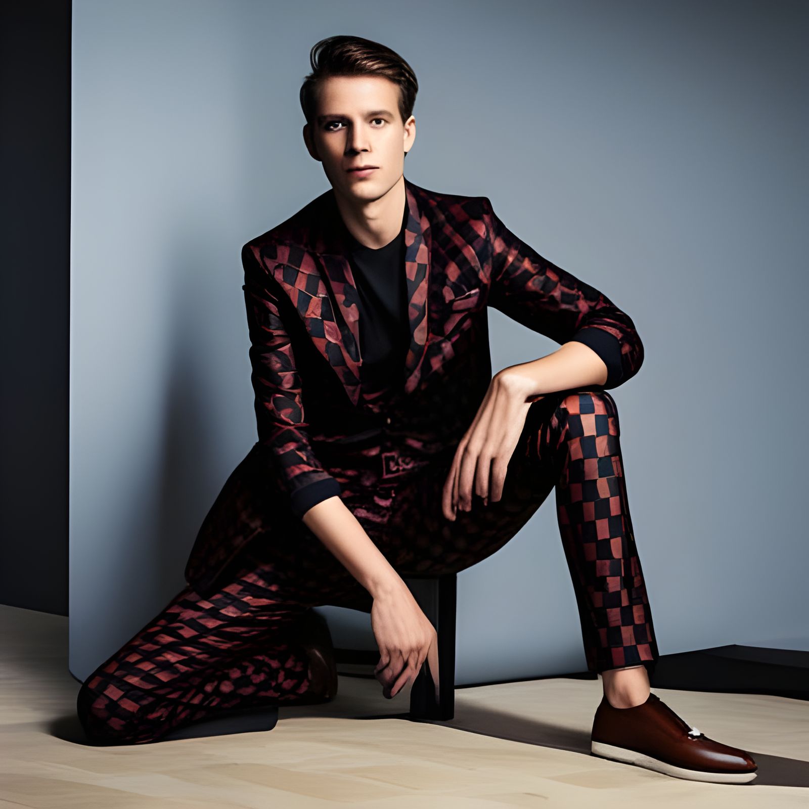 High Fashion luxurious brand design logo repeating pattern f...