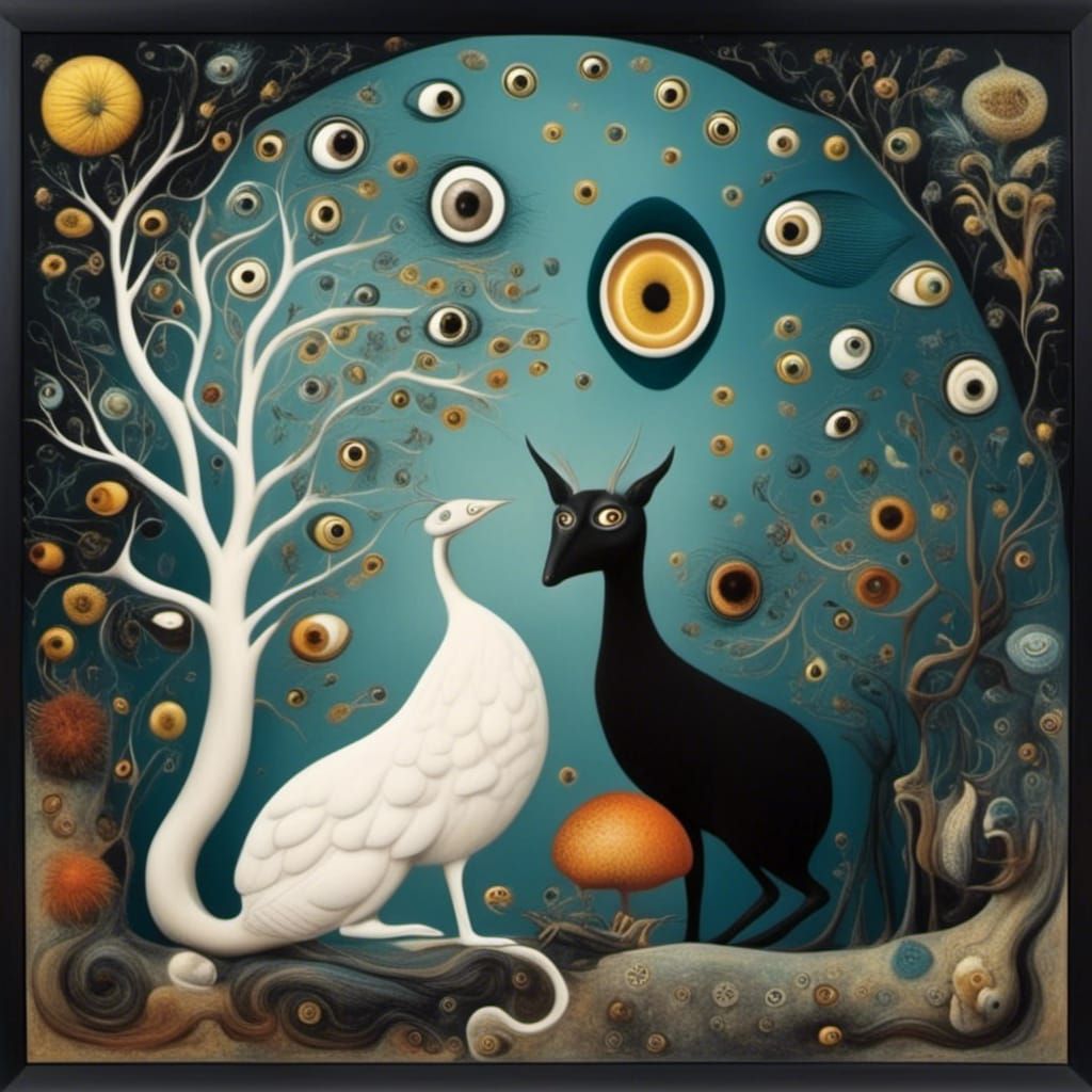 Whimsical Elfin Creature with Large Eyes