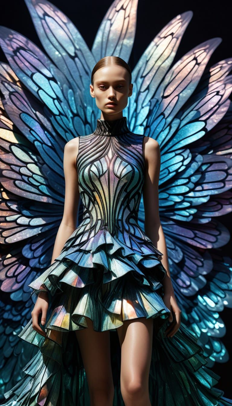 Luxurious Fashion Dreamscape in Iridescent Hues