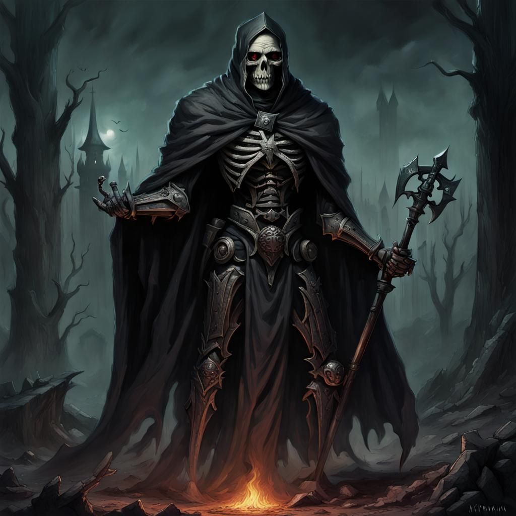 Grimdark Scene as Medieval Woodcut