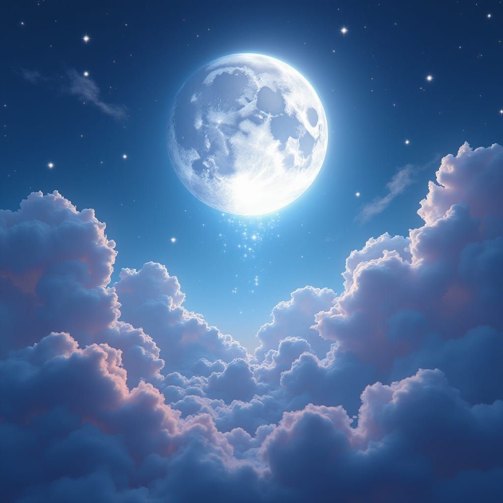 Whispering Moonlit Dreamscape in Ethereal Fantasy Realism